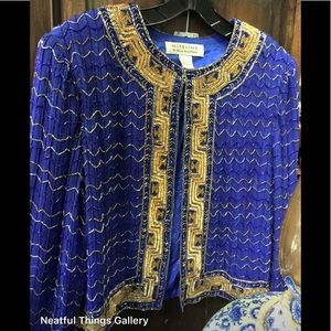 Vintage beaded jacket NITELINE by Della Roufogali